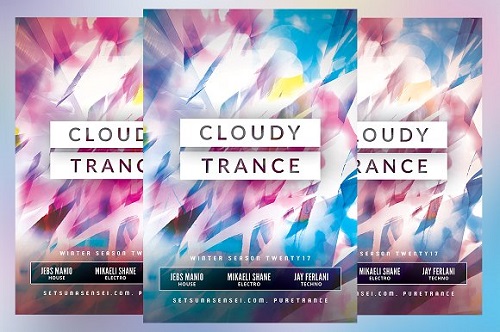 Cloudy Trance Flyer 1672848