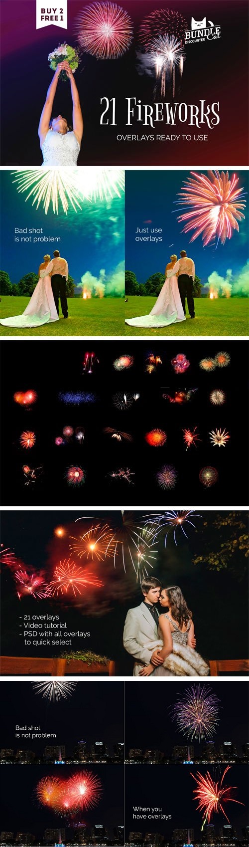 21 Firework Photo Overlays - 1724257