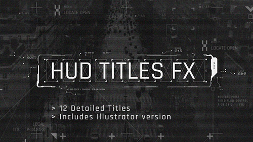 HUD Titles FX - Project for After Effects (Videohive)