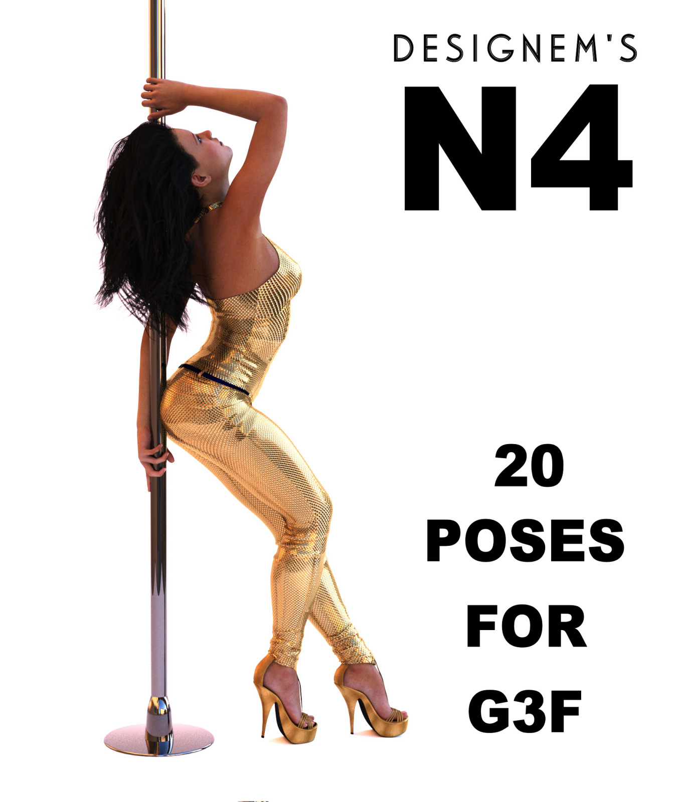Natural 4 poses for G3F
