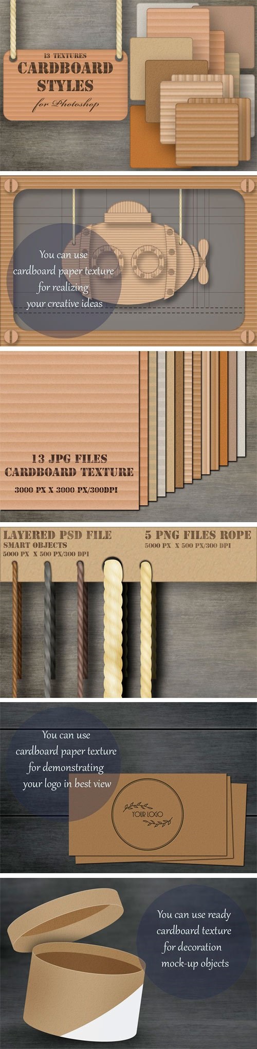 Cardboard Layer Styles Collection 1741028
