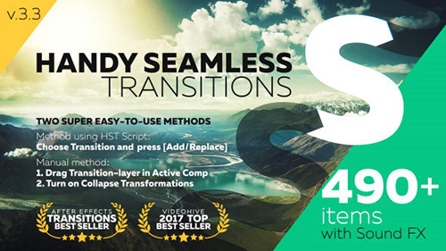 Handy Seamless Transitions | Pack & Script 3.3.2 - Project for After Effects (Videohive)