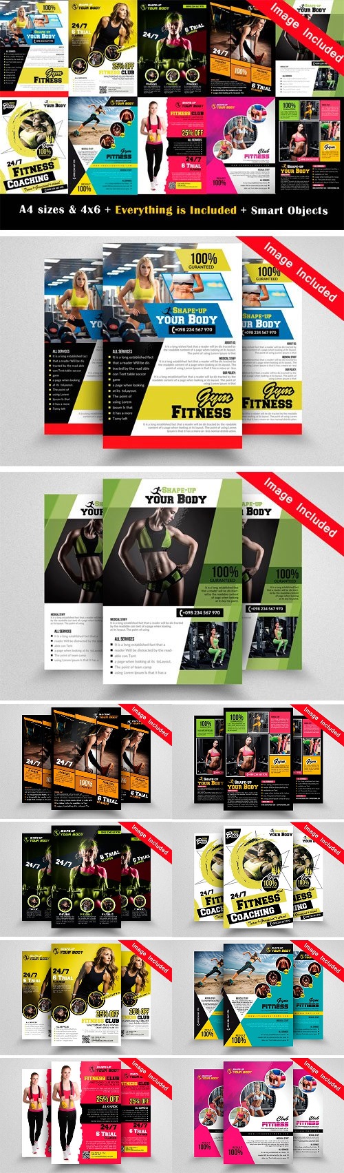 10 Fitness Flyer Bundle Vol.01 1724953