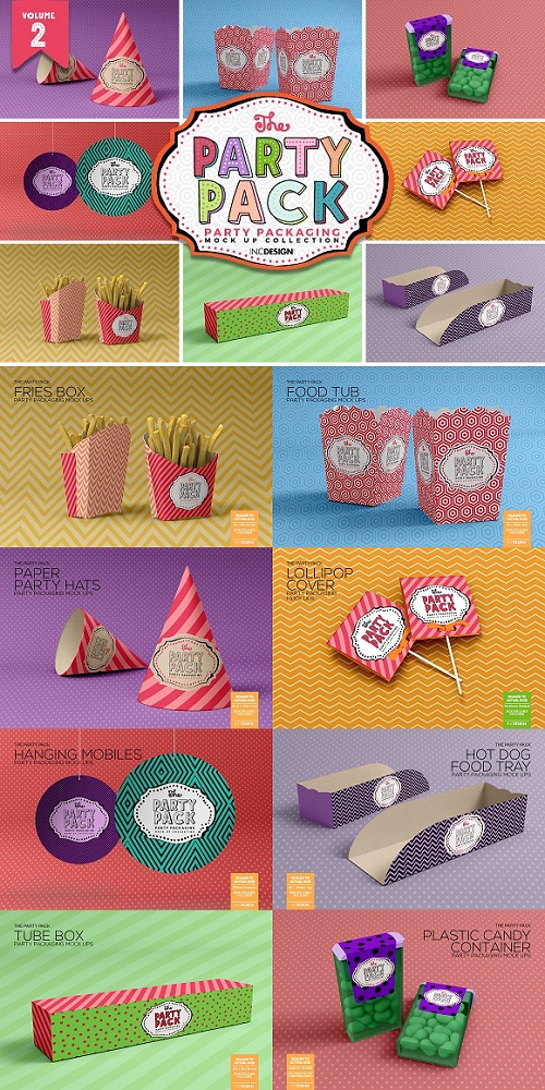 Vol.2 Party Packaging MockUps - 1468477