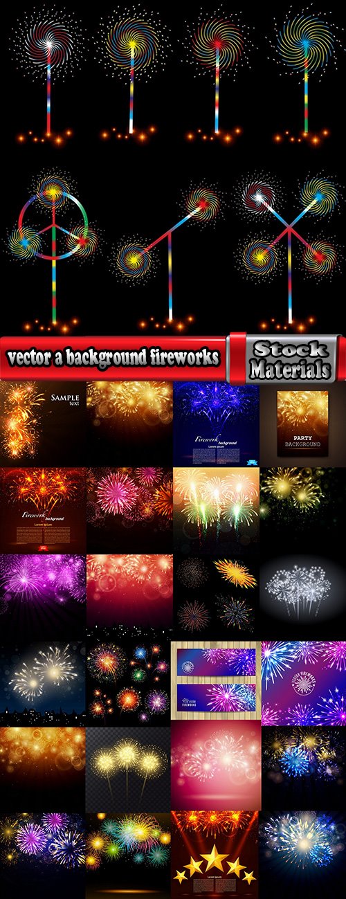 vector a background picture fireworks 25 eps