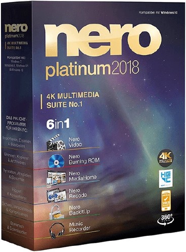 Nero Platinum 2018 Suite 19.0.10200 + Content Pack