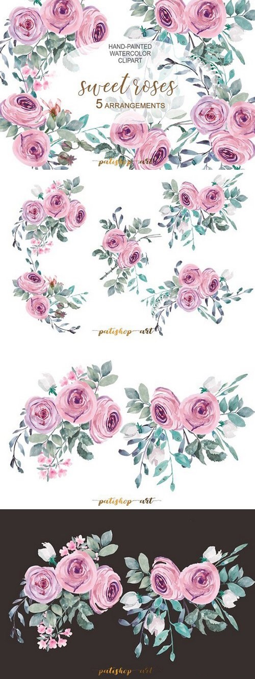 Pastel Pink Floral Arrangements 1808961