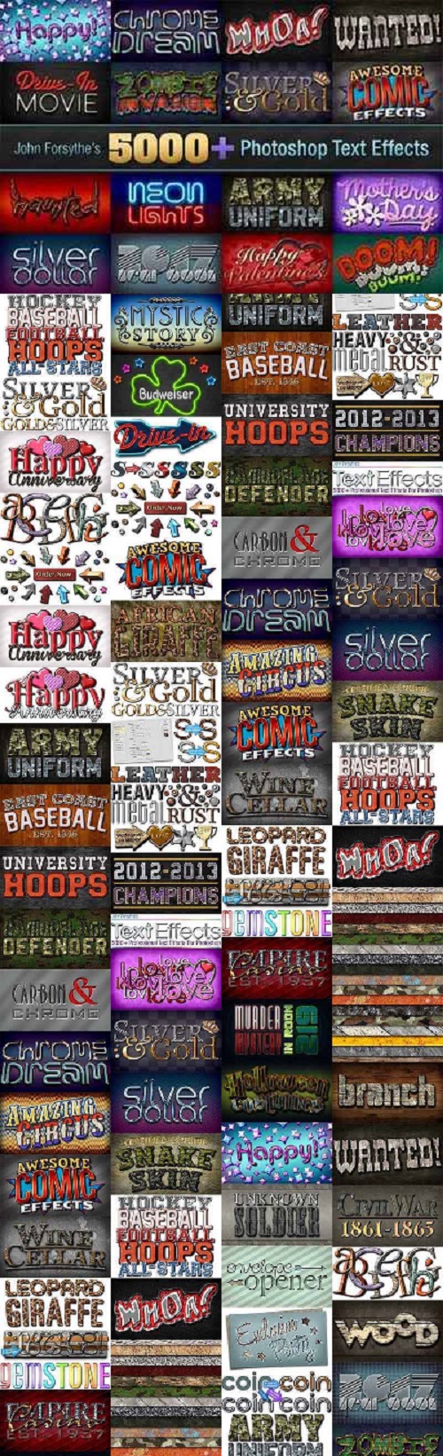 5,000+ Professional Text Effects