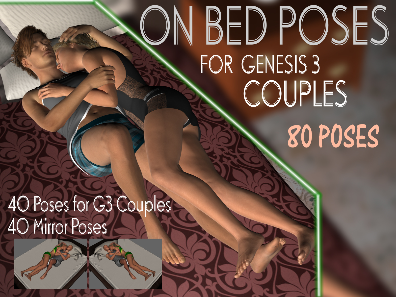 On Bed Poses for G3 Couples