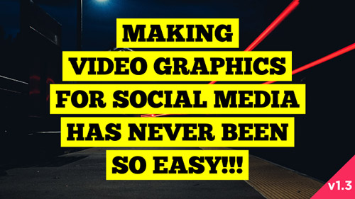 Social Media Video Graphics Version 1.3 - After Effects Scripts (Videohive)