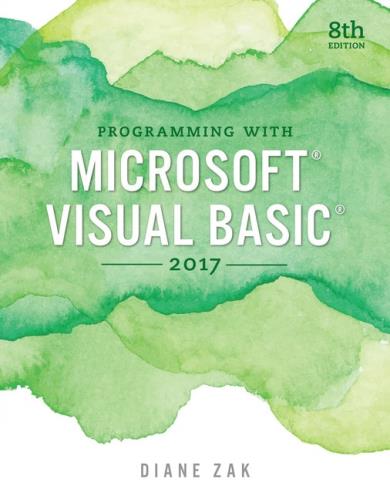 Diane Zak - Programming with Microsoft Visual Basic 2017