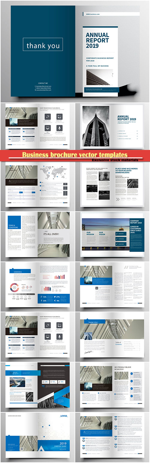 Business brochure vector templates, magazine cover, business mockup, education, presentation, report # 70