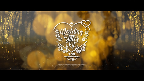 Wedding Titles Kit - 100 Titles - Project for After Effects (Videohive)