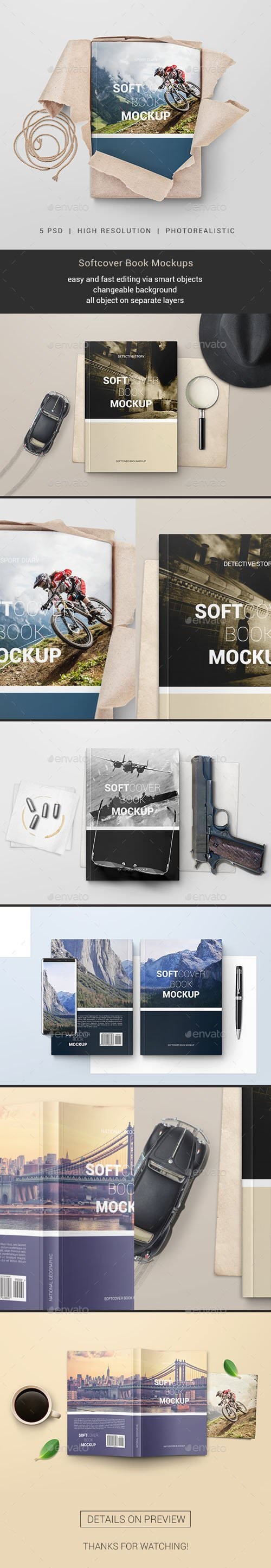 Softcover Book Mockups 20842985