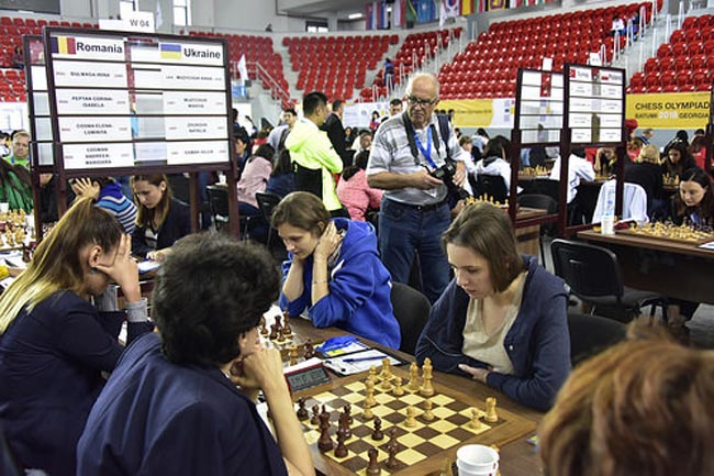Женская и мужская сборные Украины обыграли Румынию на Всемирной шахматной олимпиаде