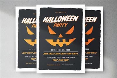 Full download psd halloween party flyer 3