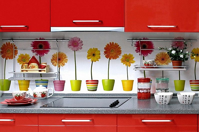 Отделка рабочей стены на кухне (80 фото) - идеи дизайна, красивый фартук на кухне
