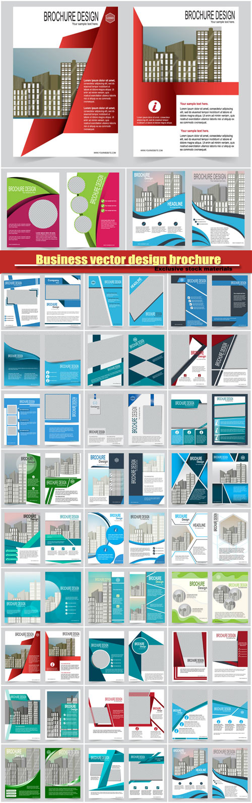 Business vector design brochure, flyer creative template