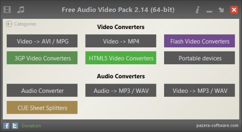 Pazera Free Audio Video Pack 2.23 Portable