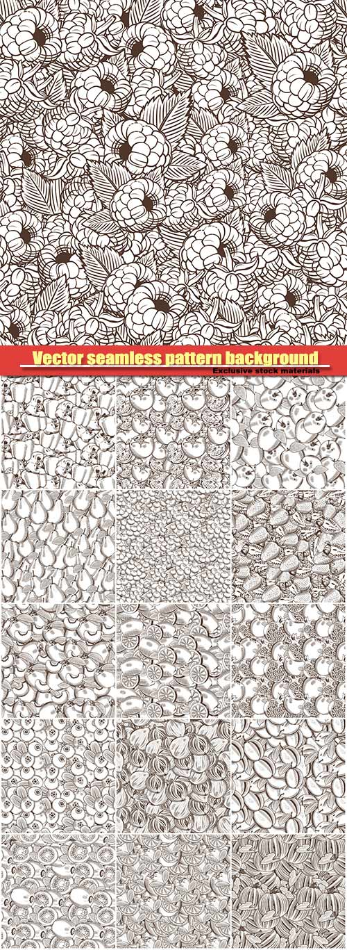 Vector seamless pattern background in vintage style