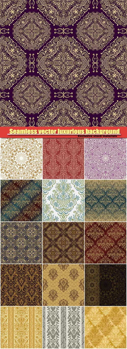 Seamless vector luxurious background