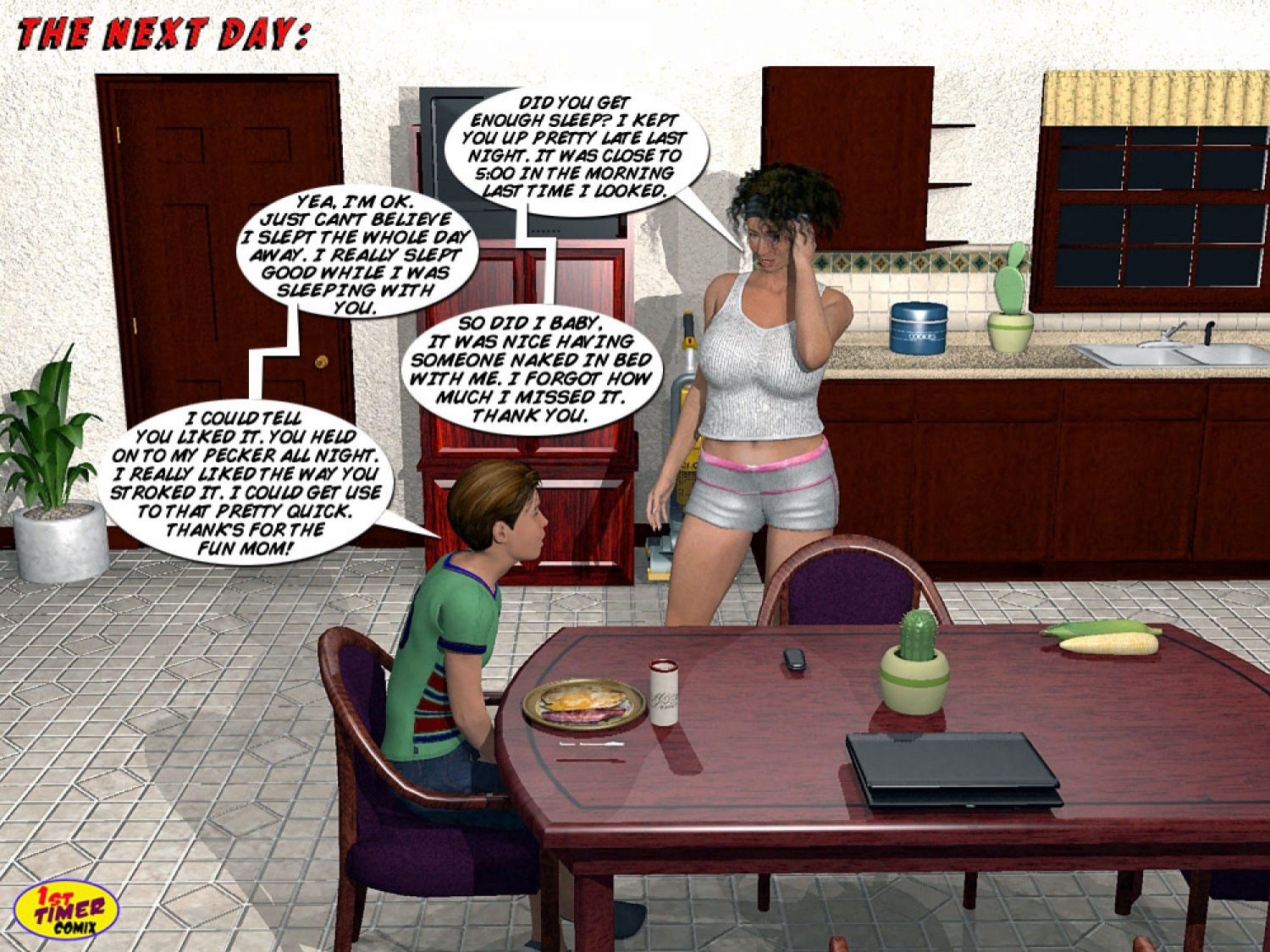 1st Timer Comix - Mom and Son Pool Party 3