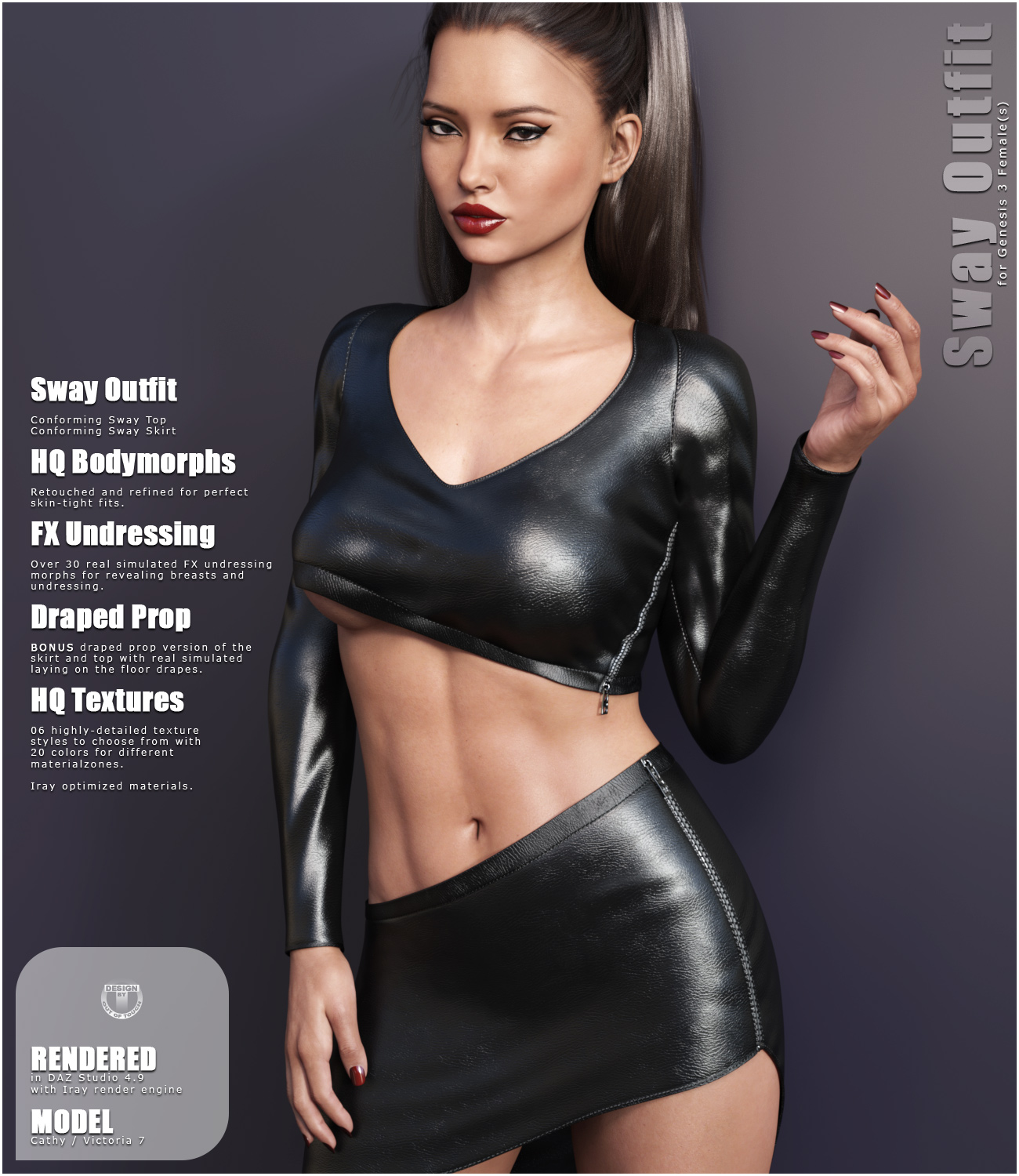 Sway Outfit for Genesis 3 Female(s)