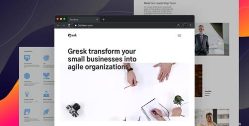 ThemeForest - Gresk v1.0 - Premium HTML templates for Business and Management Consulting Company - 24082627