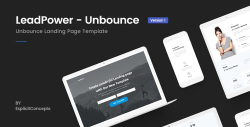 ThemeForest - Unbounce Landing Page Template - LeadPower v1.0 - 22385696