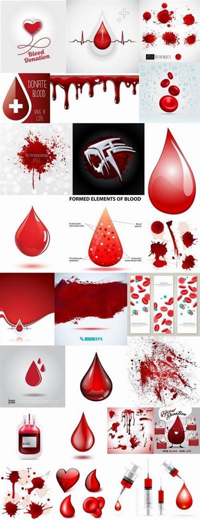Drop of blood donor medicine flyer template banner background is 25 EPS