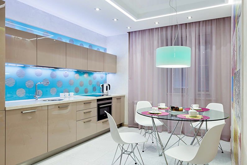 Бирюзовая кухня (70 фото) дизайн интерьеров кухонь в бирюзовых тонах, сочетания цветов