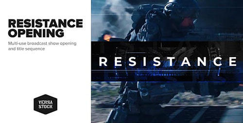 Resistance | Show Opening Title Sequence - Project for After Effects (Videohive)