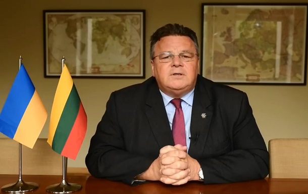 Глава МИД Литвы записал видеообращение на украинском языке