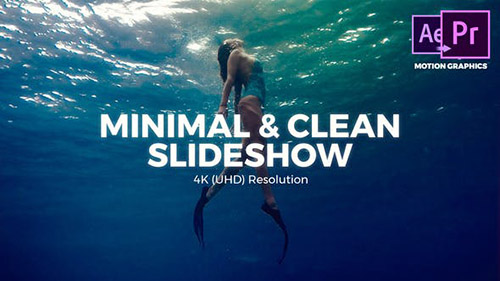 Minimal & Clean Slideshow - Project for After Effects & For Premiere Pro (Videohive)