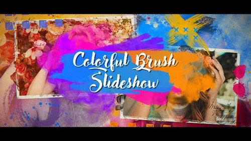 Colorful Brush Slideshow - Project for After Effects (Videohive)