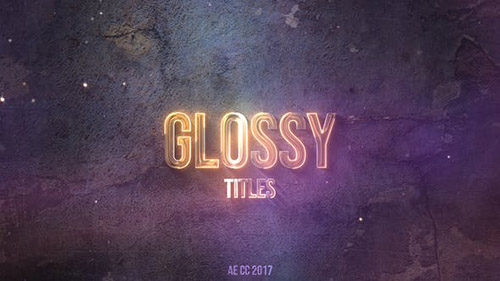 Glossy Neon Titles - Project for After Effects (Videohive)
