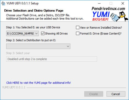 YUMI (Your Universal Multiboot Installer) UEFI 0.0.1.7