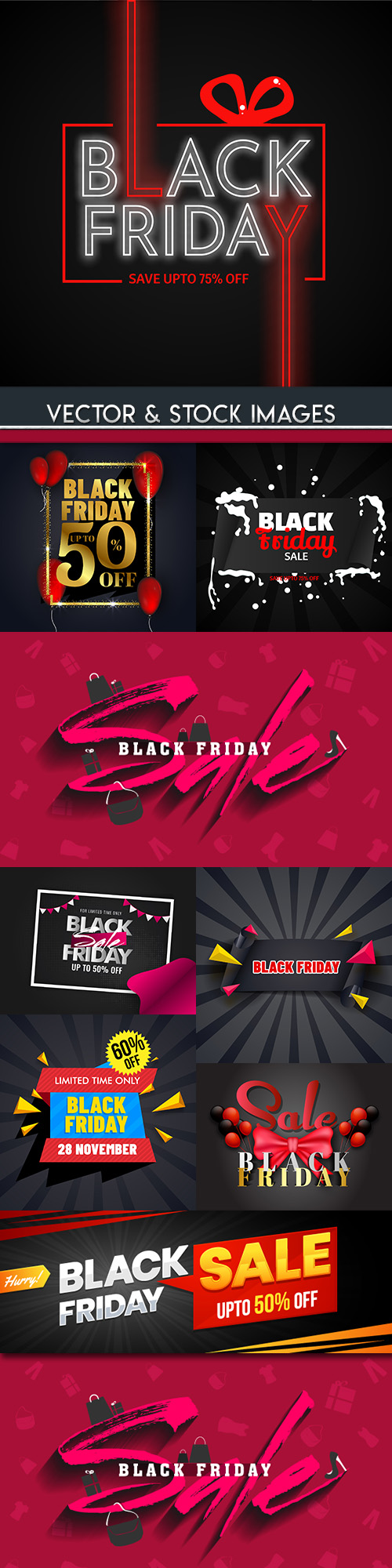 Black Friday and sale special design illustration 20