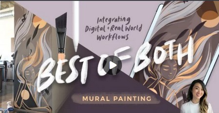 Best of Both Worlds: Combining Digital Tools (Procreate) with Real World Design (Murals!)