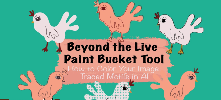 Beyond the Live Paint Bucket Tool - Color your Image Traced Motifs in AI - Surface Pattern Design