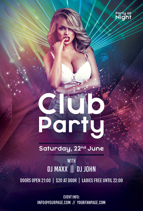 Club Party - Premium flyer psd template