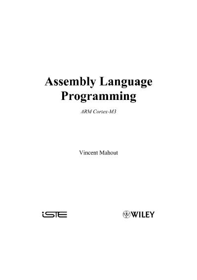 Assembly Language Programming ARM Cortex M3
